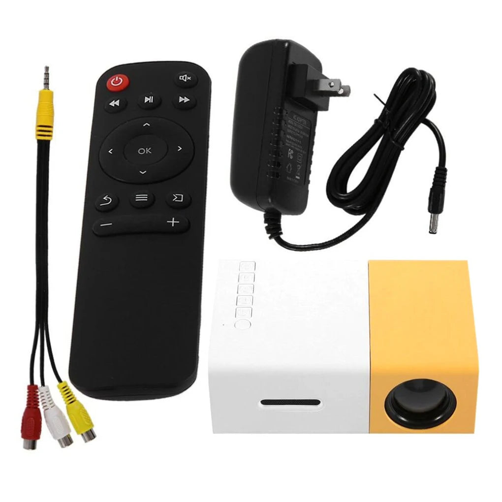 YG300 Portable Mini Movie Projector 1080P USB Audio Home Media Player Beamer Suitable for Outdoor Camping Drive-In Home Theater